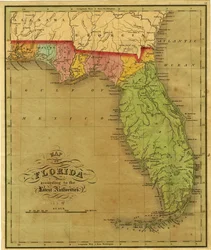 Mapa da Flórida, 1826